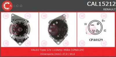 Генератор BRAND NEW SERIES CASCO купить