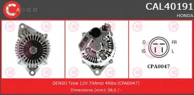 Генератор BRAND NEW SERIES CASCO купить