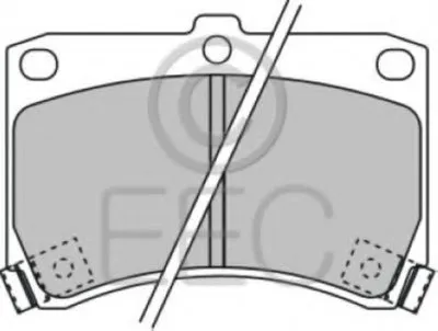 Комплект тормозных колодок, дисковый тормоз EEC купить