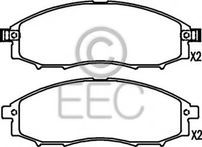 Комплект тормозных колодок, дисковый тормоз EEC купить