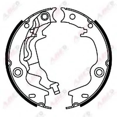 Комплект тормозных колодок, стояночная тормозная система ABE купить