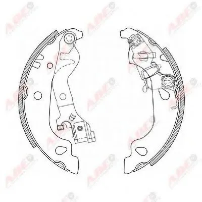 Комплект тормозных колодок ABE купить
