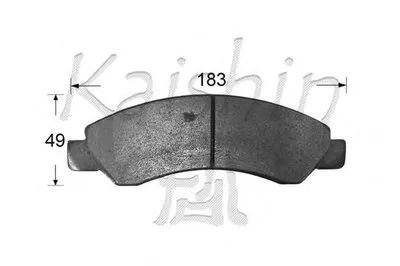 Комплект тормозных колодок, дисковый тормоз KAISHIN купить