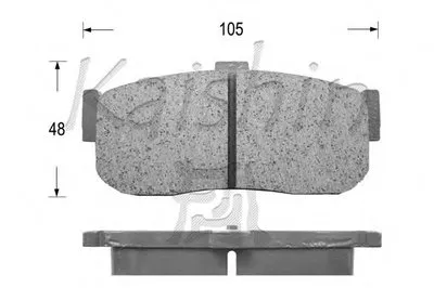 Комплект тормозных колодок, дисковый тормоз KAISHIN купить