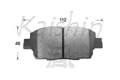 Комплект тормозных колодок, дисковый тормоз KAISHIN купить