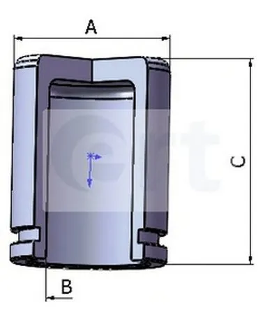 Поршень, корпус скобы тормоза ERT купить