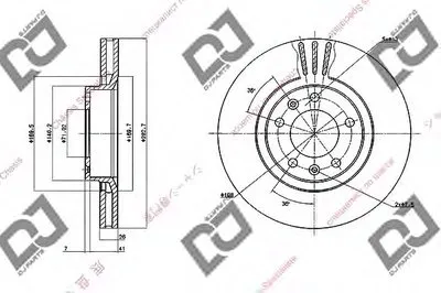 Тормозной диск DJ PARTS купить