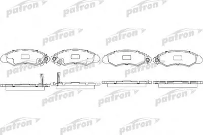 Комплект тормозных колодок, дисковый тормоз PATRON купить