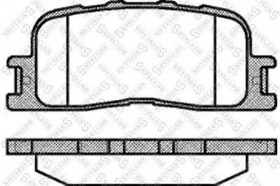 Комплект тормозных колодок, дисковый тормоз STELLOX купить