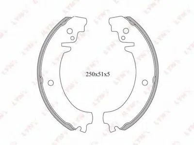 Комплект тормозных колодок LYNXauto купить