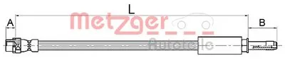 Тормозной шланг METZGER купить