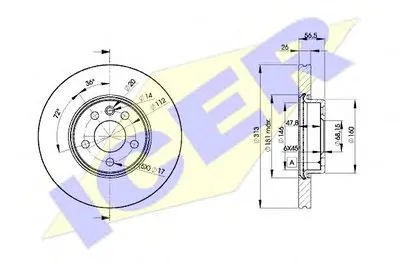 Тормозной диск ICER купить
