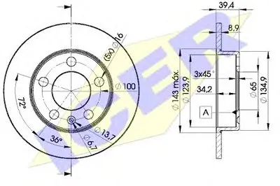 Тормозной диск ICER купить