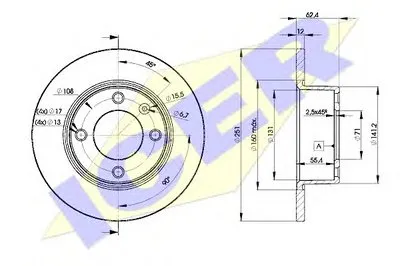 Тормозной диск ICER купить
