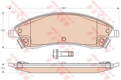 Комплект тормозных колодок, дисковый тормоз TRW купить