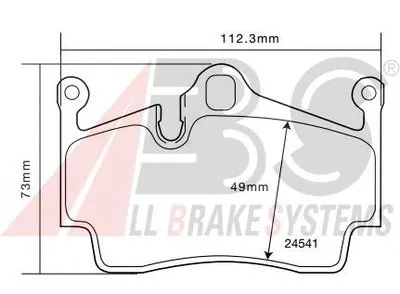 Комплект тормозных колодок, дисковый тормоз SPORTLINE A.B.S. купить