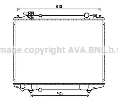 Радиатор, охлаждение двигателя AVA QUALITY COOLING купить