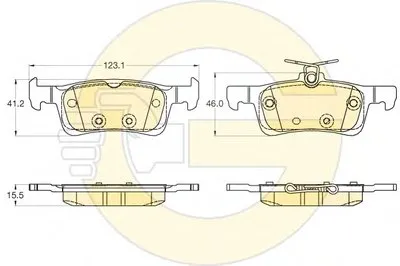 Комплект тормозных колодок, дисковый тормоз GIRLING купить
