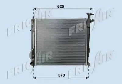 Радиатор, охлаждение двигателя FRIGAIR купить