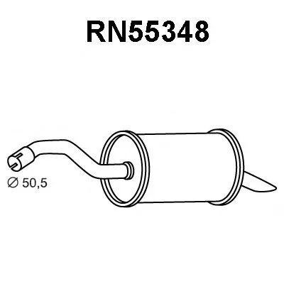 Глушитель выхлопных газов конечный VENEPORTE купить