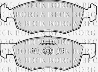 Комплект тормозных колодок, дисковый тормоз BORG & BECK купить