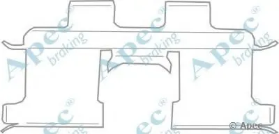 Комплектующие, тормозные колодки APEC braking купить