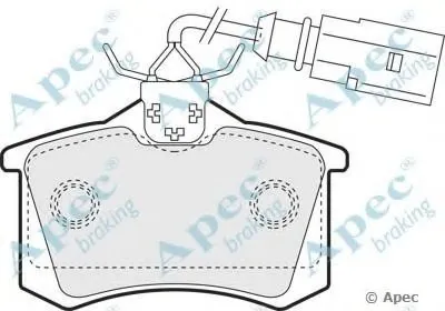 Комплект тормозных колодок, дисковый тормоз APEC braking купить