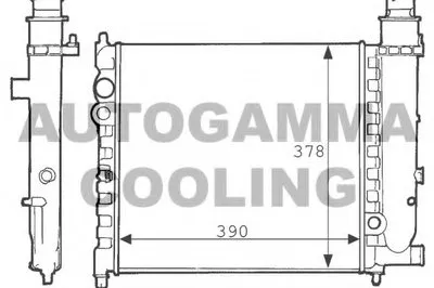 Радиатор, охлаждение двигателя AUTOGAMMA купить