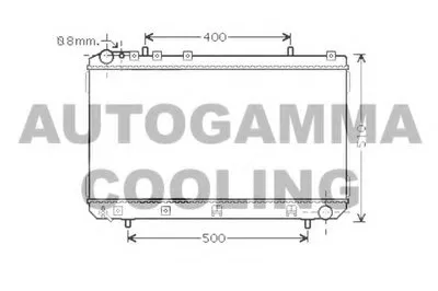 Радиатор, охлаждение двигателя AUTOGAMMA купить