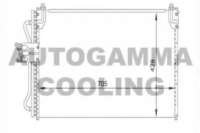 Конденсатор, кондиционер AUTOGAMMA купить