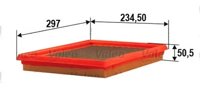 Воздушный фильтр VALEO купить