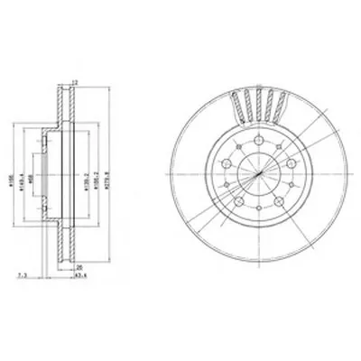 Тормозной диск DELPHI купить