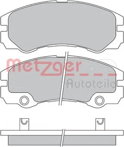 Комплект тормозных колодок, дисковый тормоз METZGER купить