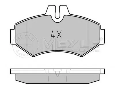 Комплект тормозных колодок, дисковый тормоз PLATINUM PAD MEYLE купить