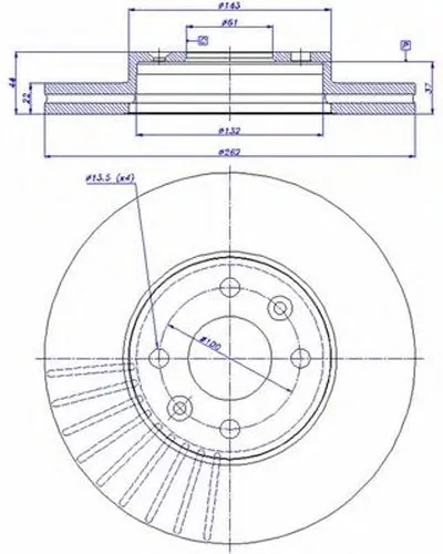 Тормозной диск HC CAR купить