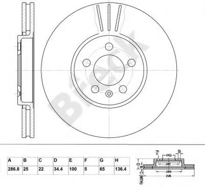 Тормозной диск BRECK купить