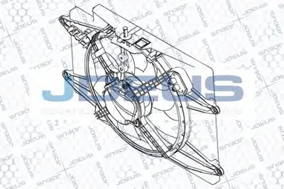 Вентилятор, охлаждение двигателя JDEUS купить
