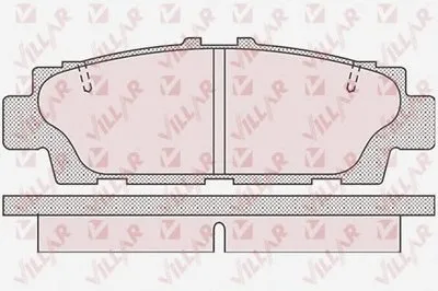 Комплект тормозных колодок, дисковый тормоз VILLAR купить