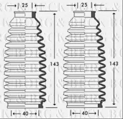 Пыльник, рулевое управление BORG & BECK купить