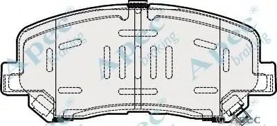 Комплект тормозных колодок, дисковый тормоз APEC braking купить