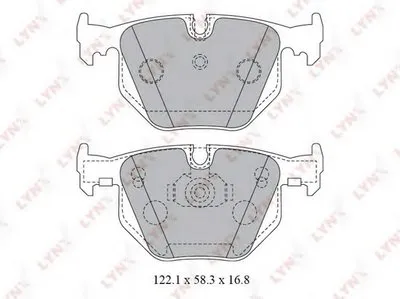 Комплект тормозных колодок, дисковый тормоз LYNXauto купить
