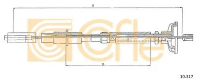 Тросик сцепления COFLE купить