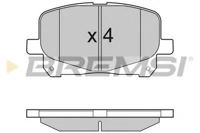 Комплект тормозных колодок, дисковый тормоз BREMSI купить