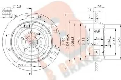 Тормозной диск R BRAKE купить