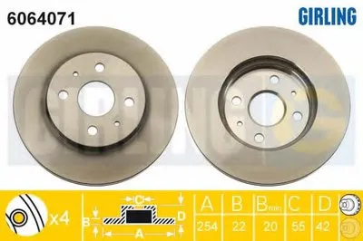 Тормозной диск GIRLING купить