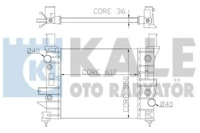 Радиатор, охлаждение двигателя KALE OTO RADYATÖR купить