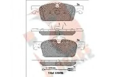 Комплект тормозных колодок, дисковый тормоз R BRAKE купить