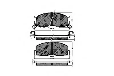 Комплект тормозных колодок, дисковый тормоз SPIDAN купить