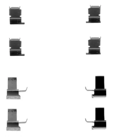 Комплектующие, колодки дискового тормоза HELLA купить