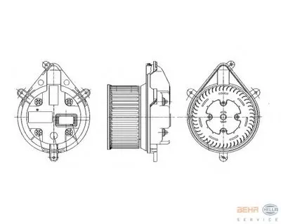 Вентиляция салона BEHR HELLA SERVICE HELLA купить